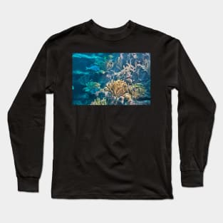 Aquarium. Xcaret Eco Park. Mexico Long Sleeve T-Shirt